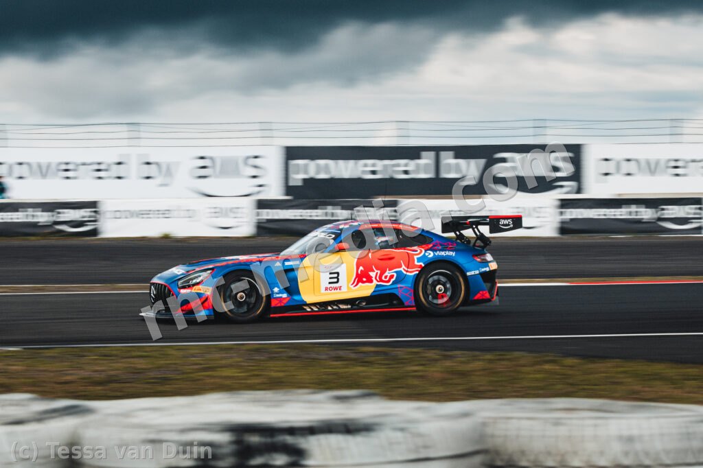 Mercedes-AMG GT3 #3 van Mercedes-AMG Team Verstappen Racing, panningshot — GT World Challenge Europe, Nürburgring, 30 augustus 2026