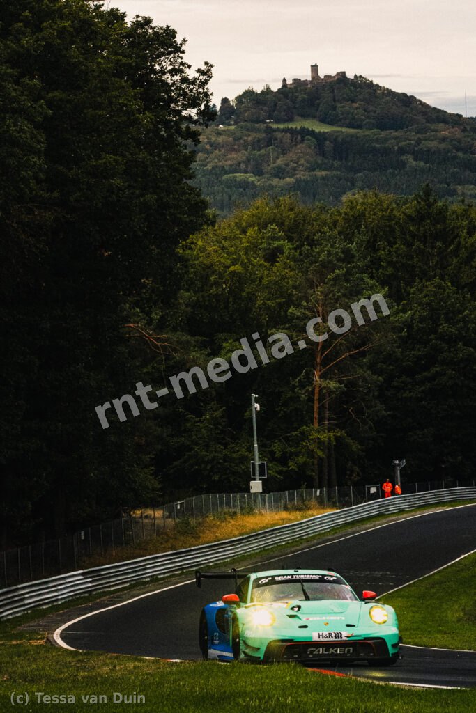 Falken Motorsports Porsche 911 GT3 R #44 (Tim Heinemann / Morris Schuring), winnaar van deze race — NLS9 kwalificatie, Nordschleife, Nürburgring, 13 september 2026
